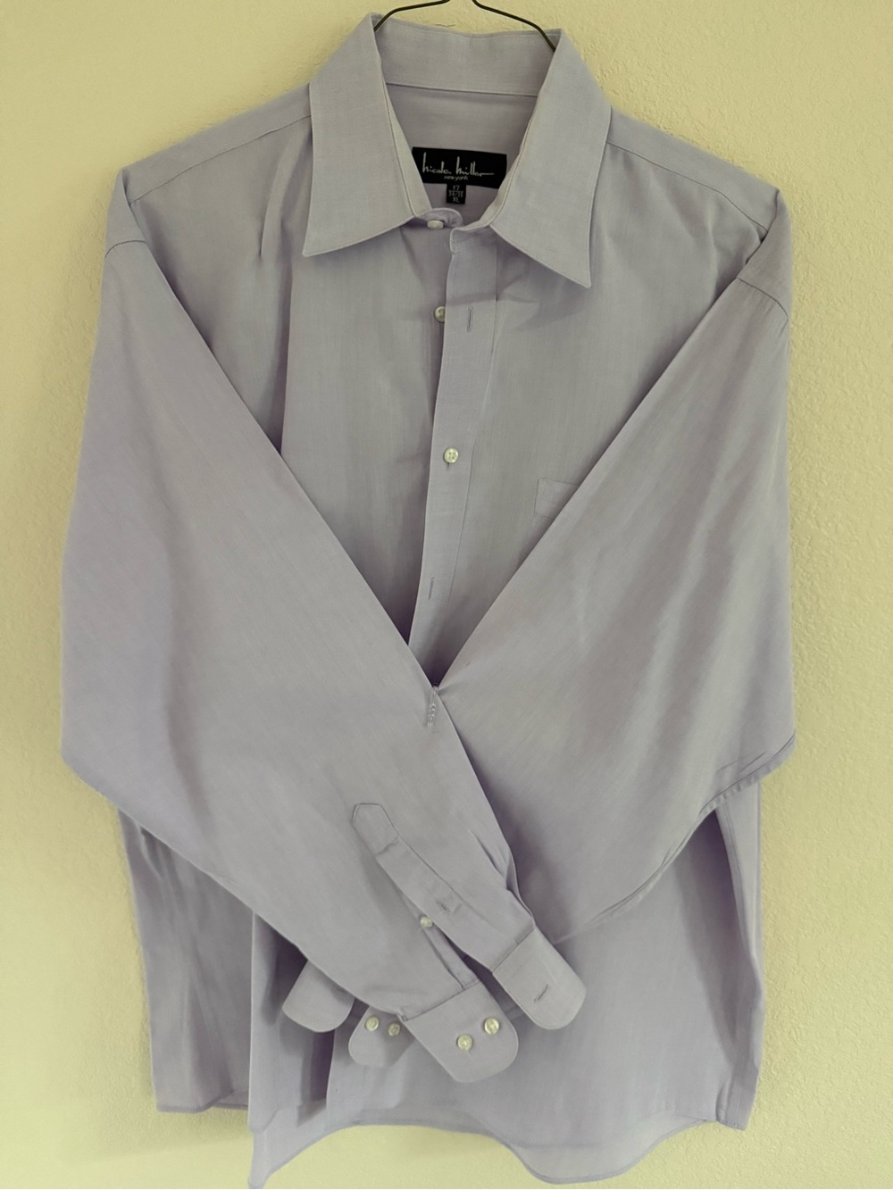 Light Lavender Men's Dress Shirt - Unbranded